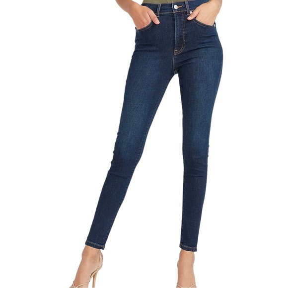 Express Denim - EXPRESS High Waisted Dark Wash Supersoft Skinny Jeans